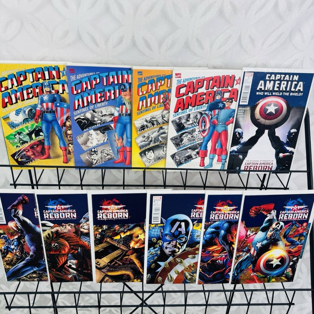 Captain America Reborn 1-6 & Adventures Sentinel of Liberty 1-4 Lot Key 1st Cap
